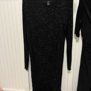 H&M Black Long Sleeve Dress